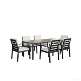 Verona - Dining Chair (Set of 2) - Dark Espresso / Gray / Off White