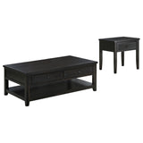 Sutter - 2 Piece Coffee And End Table Set - Dark Brown