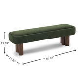 Chic Indoor Upholstered Dining Bench