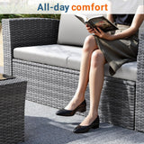 Modern Patio Set With Table And Cushions