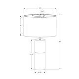 Lighting, Table Lamp, Concrete, Contemporary - Black / Gold