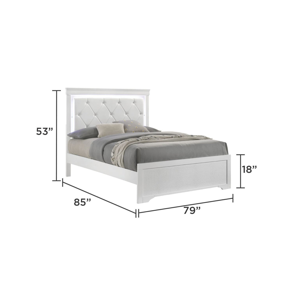 Blaze - Bed With LED Headboard