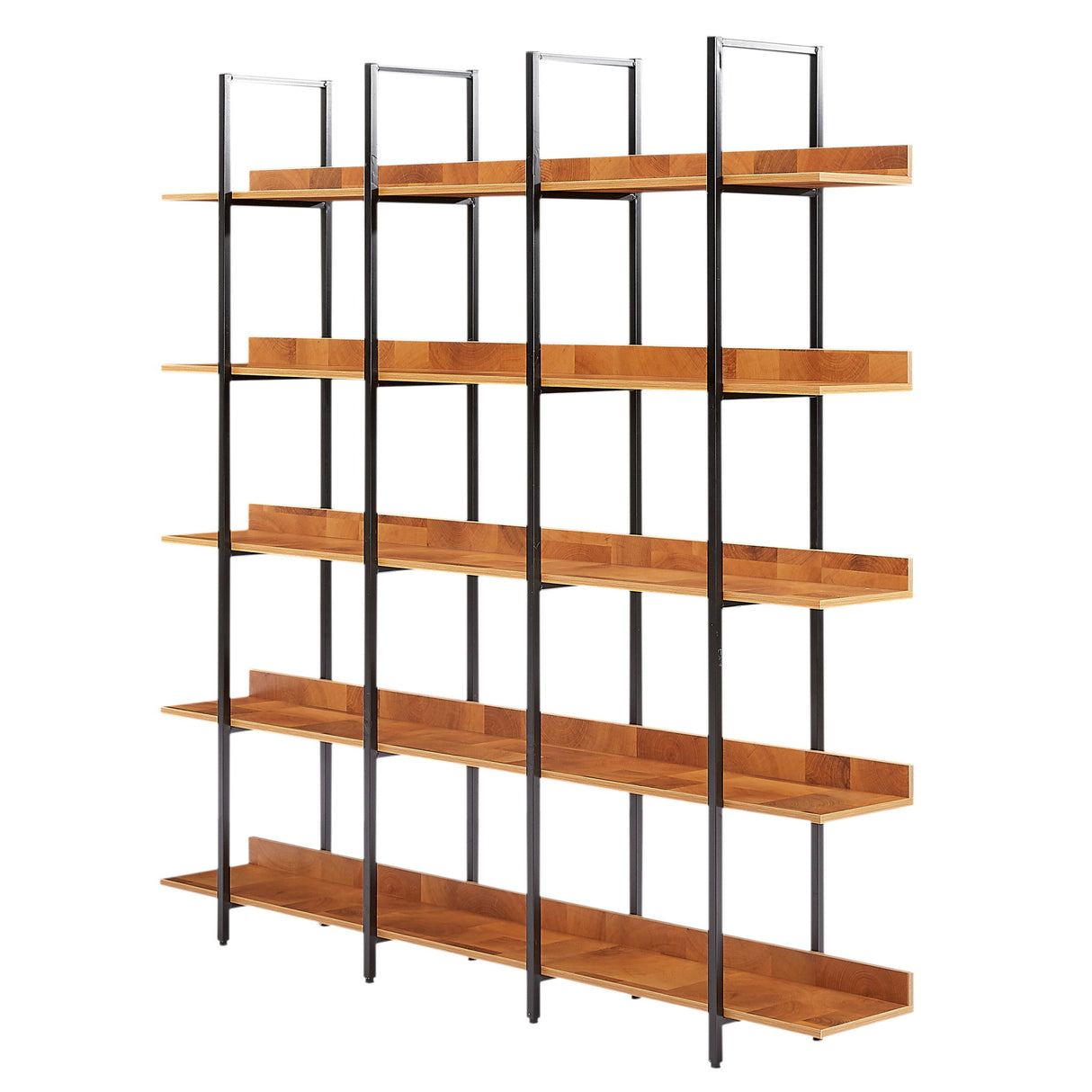 Vintage Industrial 5 Tier Open Bookcase