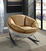 Pippin - Top Grain Leather Rocking Chair - Morocco