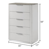 Jazz - 5 Drawer Chest - White