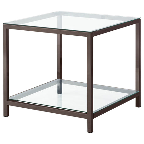Natasha - 2 Piece Coffee Table Set - Nickel
