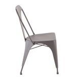 Austin - Industrial Dining Chair (Set of 2) - Matte Gray