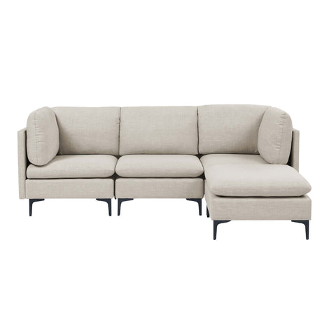 Upholstered Modular Sectional & Tall Legs