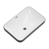 Undermount Bathroom Sink, Vessel Basin For Vanity Countertop - Black White