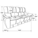 Ashland - Power Reclining Sofa With USB Charging