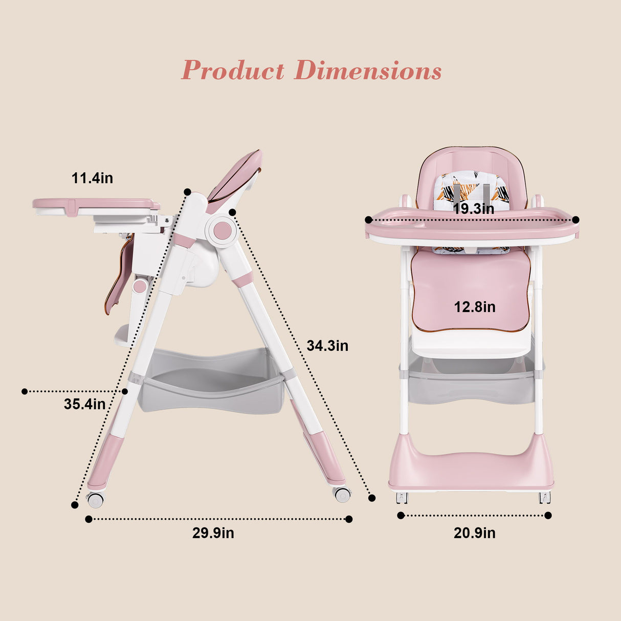 Adjustable Baby High Chair