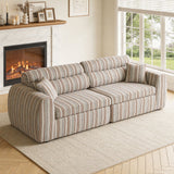 3 Seater, Couch With Throw Pillows For Living Room