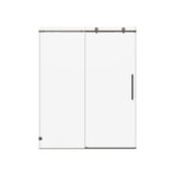 Frameless Single Sliding Soft Close Shower Doors, 5/16" Sgcc Tempered Glass