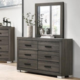 1 Piece Dresser Bar Handle Bedroom Furniture - Gray