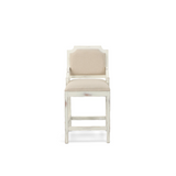 ZVD CAMRY WHITE STOOL 30 W/BACK - BAR30NWB