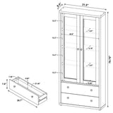Idaho - 4 Shelf Display Cabinet