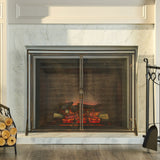 Samantha - Iron Fireplace Screen 2 Door Design