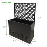 Tall Planter Raised Garden Bed With Trellis