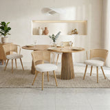 Farmhouse Style Wicker Dining Chair