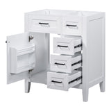 Modern Bathroom Vanity Base Only With Drawers, Freestanding Design