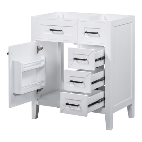 Modern Bathroom Vanity Base Only With Drawers, Freestanding Design