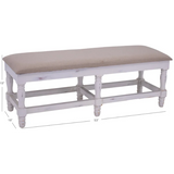 ZVD MARTHA WHITE PADD BENCH - MARNWPB