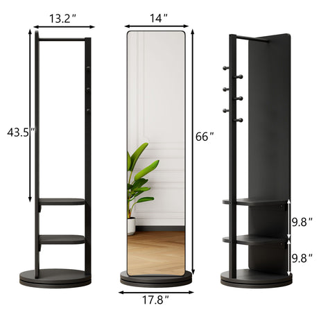 3 In 1 Multifunctional Full Length Clothing Mirror