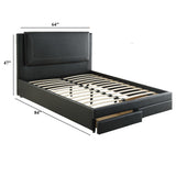 Modern Bed With Storage Drawers