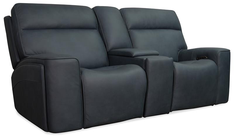 Riverton Power Gliding Console Loveseat with Power Headrest and Lumbar - SS708-PHLG2C-048