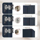 Shaker Wall Cabinet With 2 Adjustable Shelves