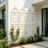 Metal Garden Rustproof Trellis For Climbing Plants Outdoor Flower Support