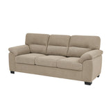 3 Seater Sofa With Padded Armrests And Triangular Leg