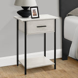 Contemporary 2 Tier Accent Table With Storage Drawer