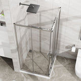 Square Corner Shower Enclosure, Adjustable Frame