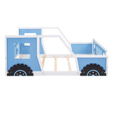Classic Car Shaped Platform Bed With Wheels