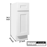 Shaker Base Cabinet & Soft-Close Door And Drawer