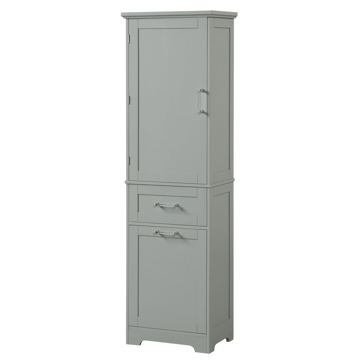 Tall Freestanding Bathroom Storage Cabinet With Adjustable Shelf And 2 Drawers