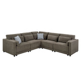 Rylie - Modular Sectional Sofa With Toss Pillows