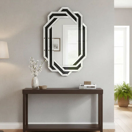Diamond Wall Mirror - Silver
