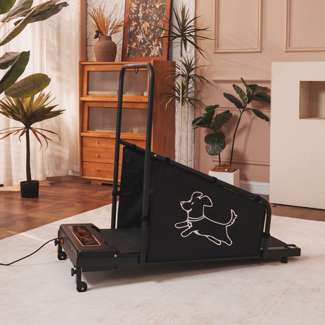 Dog Treadmill For Medium Dogs Running Machine With Non Slip Belt And Remote Control - Black