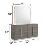 Altima - 6 Drawer Dresser (Mirror Not Included) - Gray