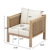 Modern Patio Chair With Armrests