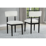 Contemporary Upholstered Dining Chairs (Set of 2)