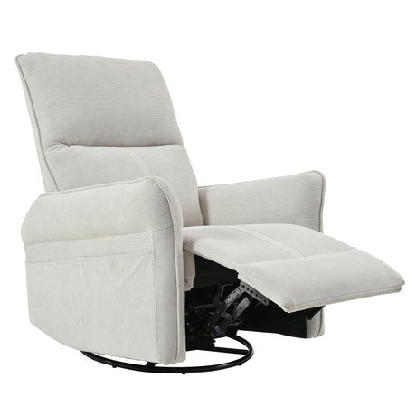 270° Power Swivel Rocker Glider Recliner Chair With USB Ports