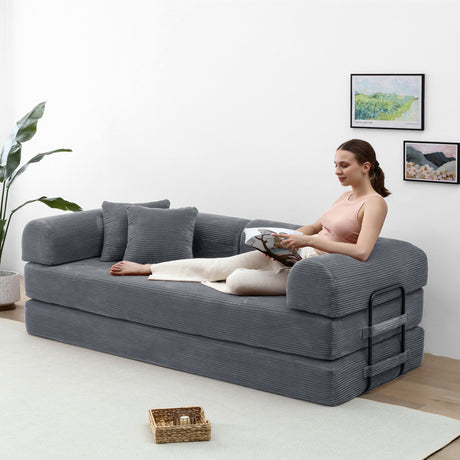 Convertible Foldable Floor Sofa Bed For Living Room