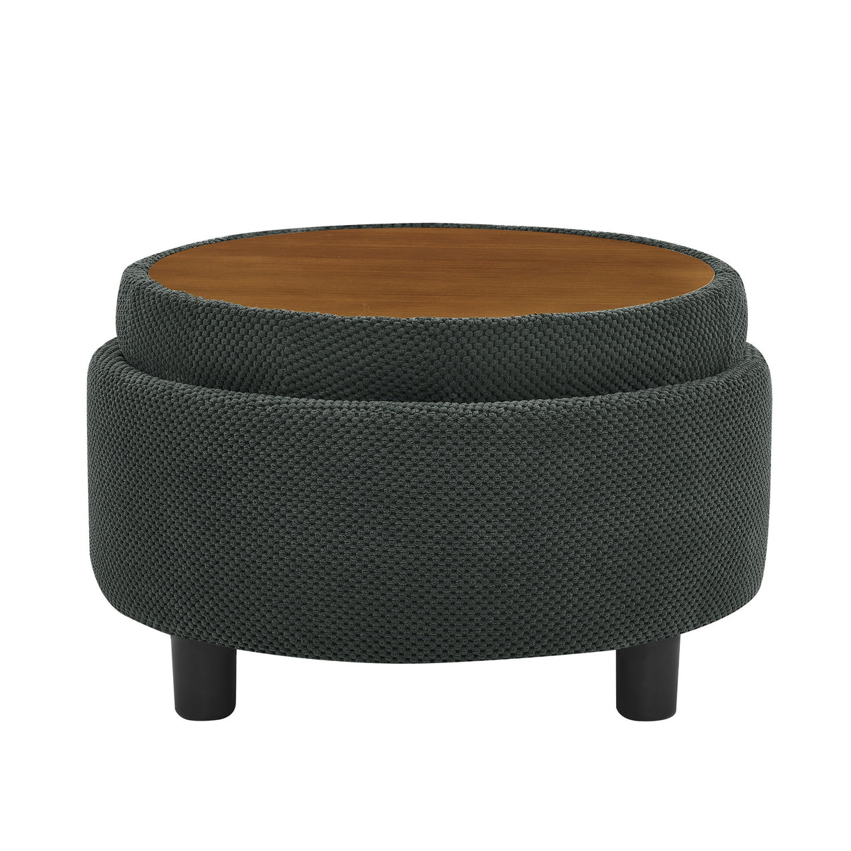 Storage Round Footstool Table Ottoman