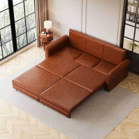 Chesterfield Sofa & Pull Out Bed