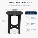 Round Outdoor Side Table