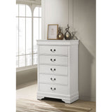 5 Drawer Bedroom Chest - White