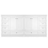 Shaker Free Standing Bathroom Vanity Cabinet & Sink, Soft Close Drawers, Soft Close Doors